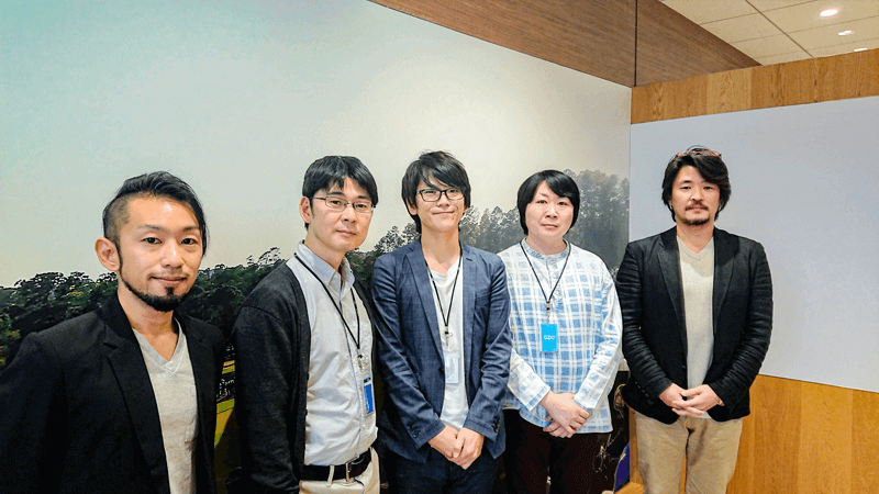 ※写真左から　アユダンテ株式会社 村山 佑介、株式会社ゴルフダイジェスト・オンライン お客様体験デザイン本部 CRM推進部 情報活用分析チーム：金澤 岳 様、鈴木 基晃 様、丸山 透 様、アユダンテ株式会社 伊藤 大典